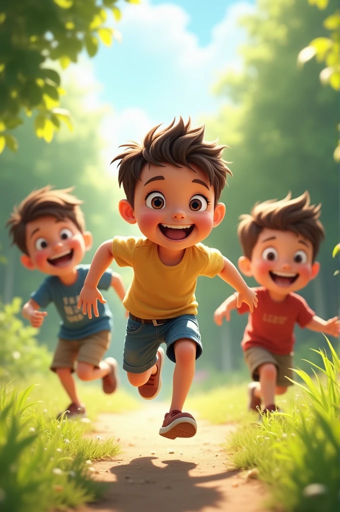 Boys in shorts