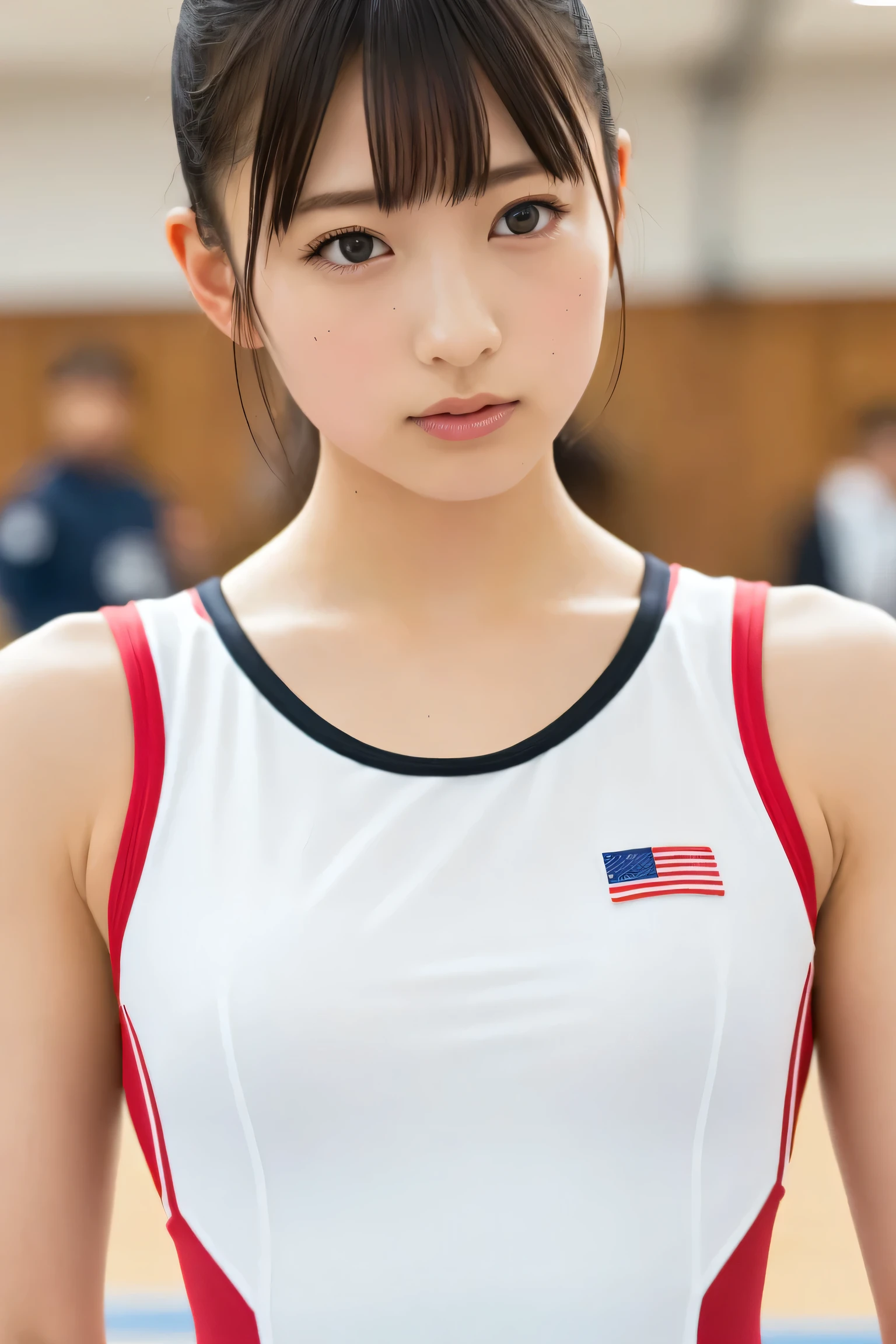 (8k, RAW Photos,Highest quality, High resolution:1.1), (超Realisticな:1.4),(Realistic, Realistic:1.3),The Beauty of Japan、((Upper Body:1.3))、Gymnastics Team - Flexible Leotards and Grips