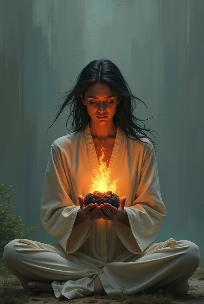 Integration of the Physical and Spiritual:
An image that symbolizes the fusion of the physical and spiritual world, talvez representada por uma pessoa envolvida em atividades cotidianas, but with spiritual symbolic elements intertwined in your life.
Connection with nature:
A scene that highlights practice in nature, like someone meditating in a forest, ouvindo o vento, with natural elements representing spiritual connection.
Actions and Reactions:
A visual representation of "Action and reaction", perhaps through a cycle or flow that highlights how actions reverberate in the spiritual realm.
Veil that Covers the Eyes:
An image symbolizing perception beyond the veil, with a person lifting the veil that covers their eyes, suggesting a spiritual revelation.
Mundo Morto vs. Mundo Vivo:
A composition that contrasts the world "morto" (representado por elementos urbanos e industriais) com o mundo "vivo" (representado por elementos naturais), emphasizing the importance of tuning in to the vitality of nature.