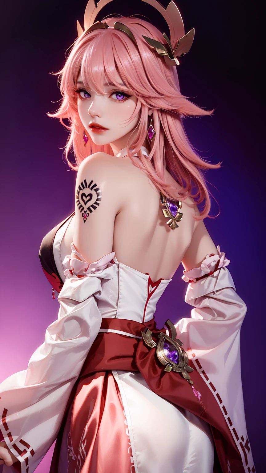 8K, Ultra High Definition, Super detailed, Shiny detailed hair, detailed face, fantasy landscape, solo, looking at viewer, {{best quality}}, {{masterpiece}}, {{ultra-detailed}}, {detailed light}, ultra high quality eyes, detailed eyes, perfect eyes, large eyes, detailed purple eyes, pink long hair, long hair, adorned hair, beautiful, skinny body, white skin, slutty, , suggestive, sitting with legs open, open legs, blushing, open mouth, ahegao, ((nsfw))