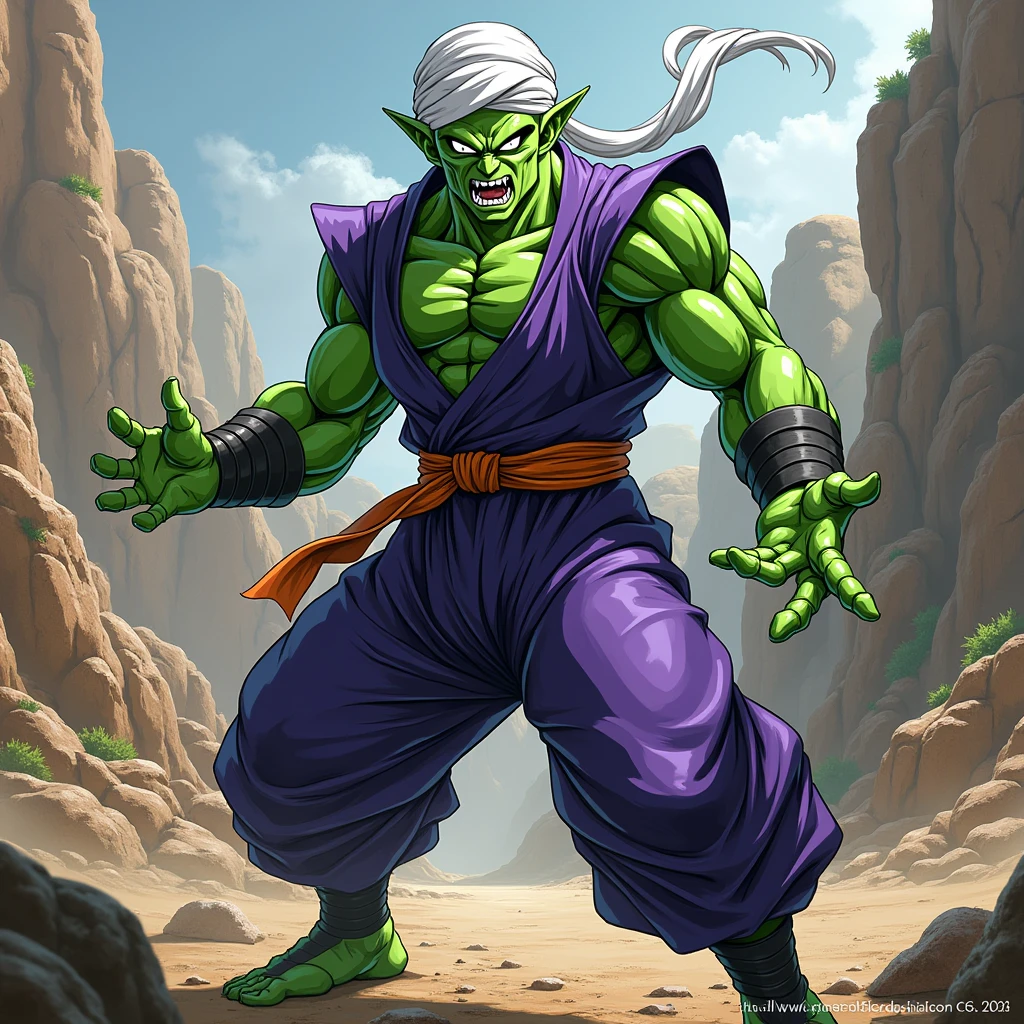 piccolo, dragon ball, torn clothes, fight, bloody