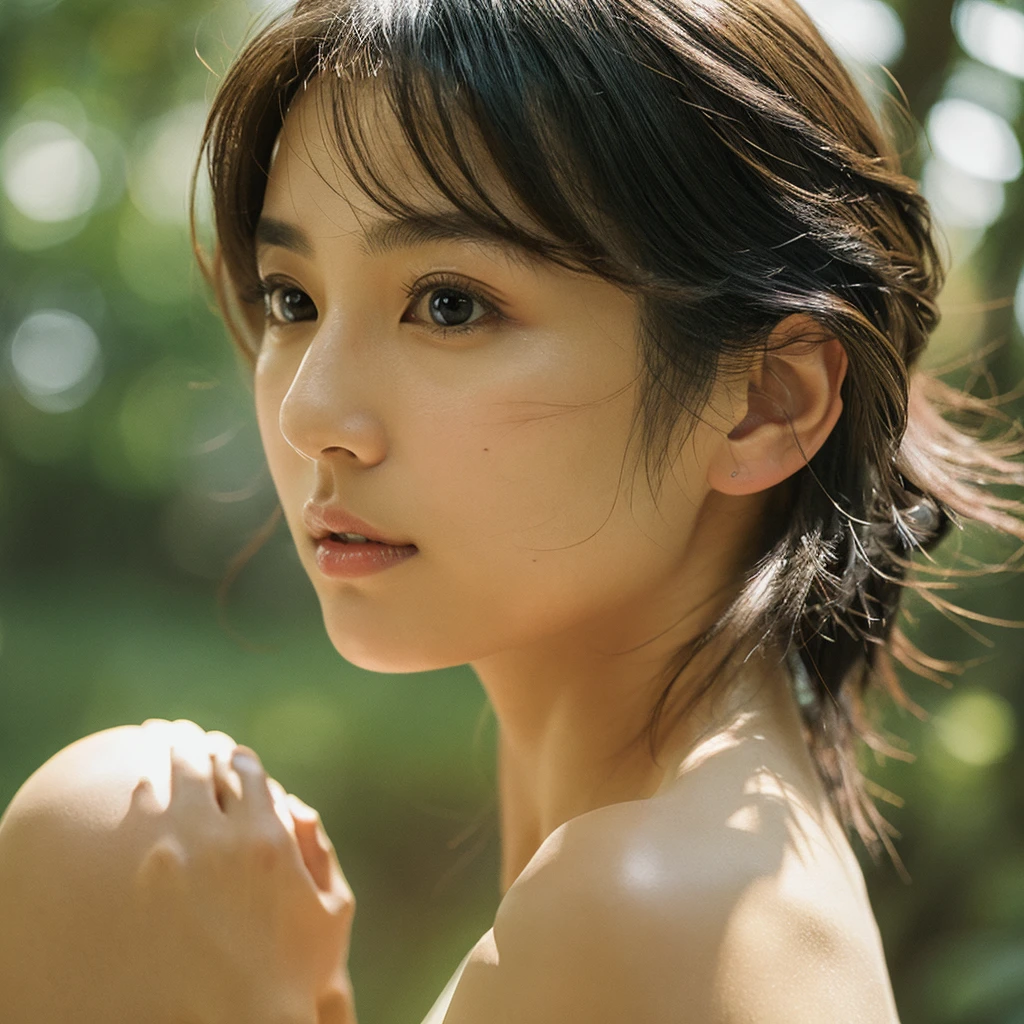 A hyper-realistic image of a single Japanese woman in her early 20s ...