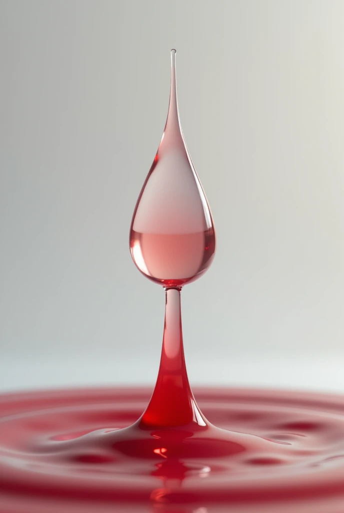 A blood stain dropping