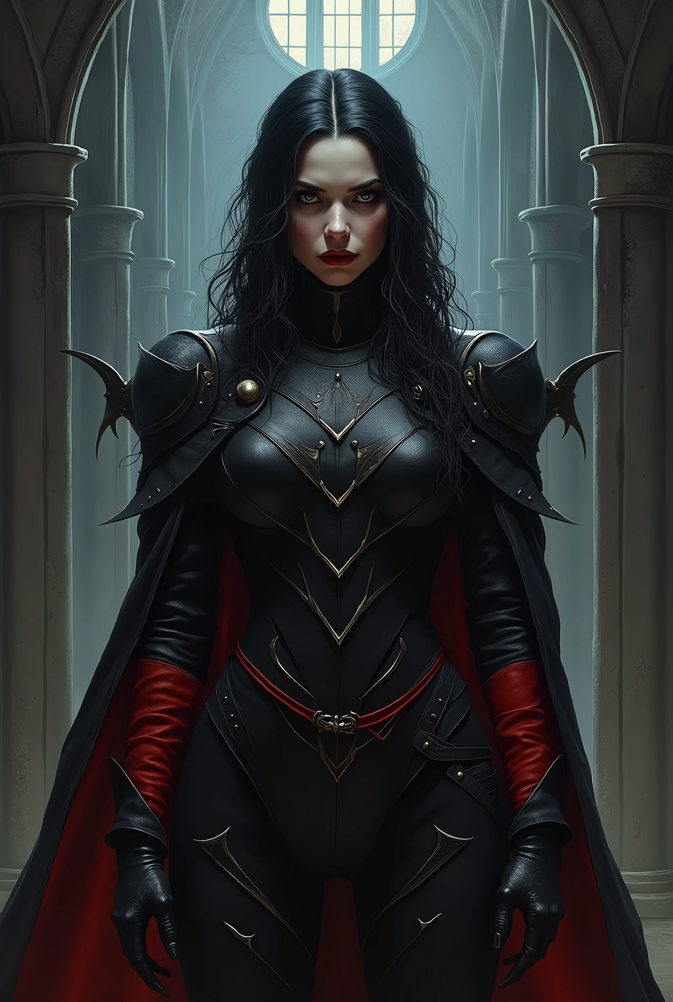 8K,vampire of the underworld,vampire demon slayer,super handsome(like the real thing),sharp red eyes(red glowing effect),pale skin(超realistic skin),vampire big fangs,pointed ears,gentleman costume,black cloak,lean muscular body,long white wavy hair,masterpiece,Photorealistic RAW photos of the highest quality。bright colors,rich colors, Backlight, cinematic lighting, film grain, to be born, 50MM lens, Nikon D850,realistic skin,fantasy art,character art,ultra high resolution,realistic scale skin,Perfect hand shape,view audience,dynamic action pose,