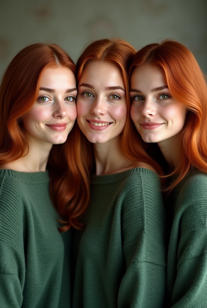 magazine cover. family photo, father, mother and daughter (daughter 11 years old) ((naked girl)) (slender body) (thin body), (red hair) (green eyes) (White skin) Freckles on the face, thin hips, thin thighs, smile. pose, photoshoot, western face, thin nose, extroverted girl. curly hair, curly, curls, long hair. short, short stature.