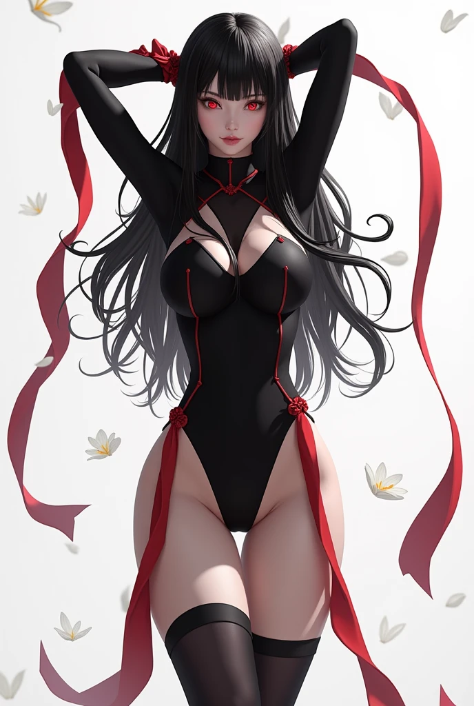 Cheongsam anime goddess slim (1.8) (Wide hips 1.8) Thin waist, Excellent dynamic light and shadow, Thin waist, bangs erotic sexy