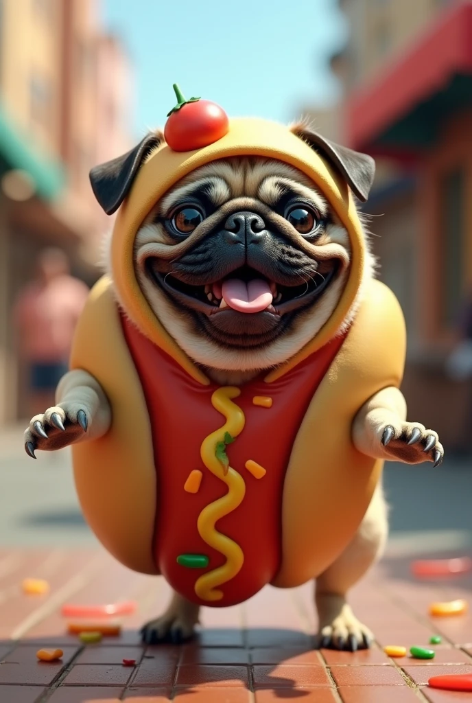 Create a hot dog instead of a sausage that is a dog