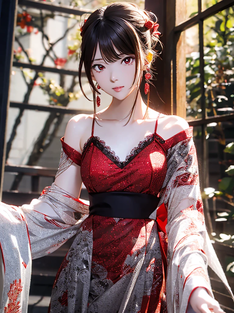 Human rabbit,red - eyed,ssmile,Chinese wedding dress