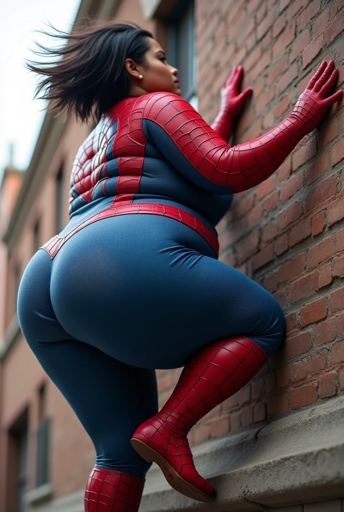 ((((huge ASS)))) Elizabeth Olsen in spiderman suit, skinny, slim thick, small waist, 8k
