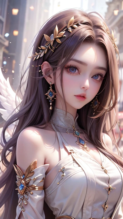 from below,angel armor,(fly down from the sky:1.5),(random hairstyle),(Highest image quality,(8k),ultra-realistic,best quality, high quality, high definition, high quality texture,high detail,beautiful detailed,fine detailed,extremely detailed cg,detailed texture,a realistic representation of the face,masterpiece,Sense of presence)