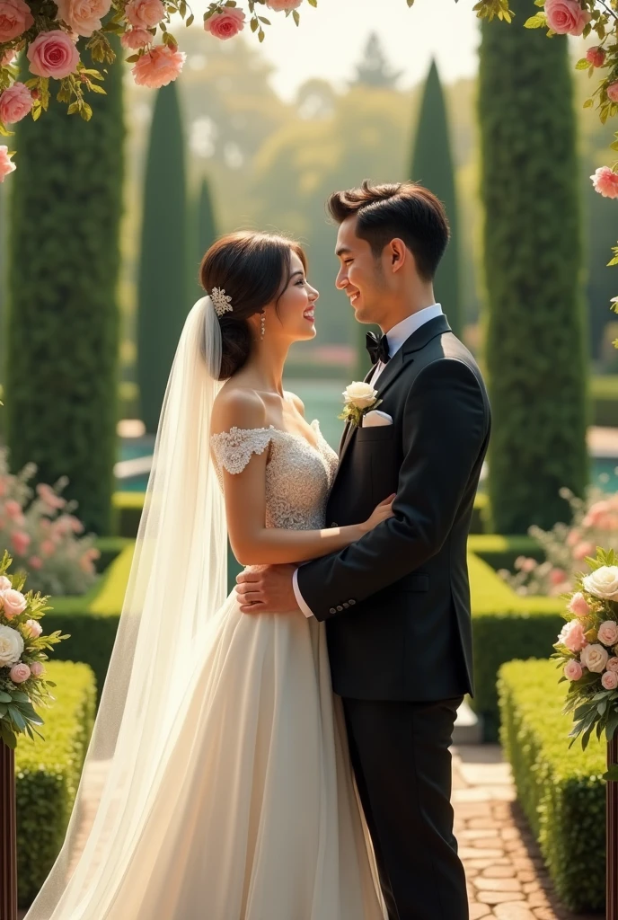 Dress up they to be wedding custome with marriage condition