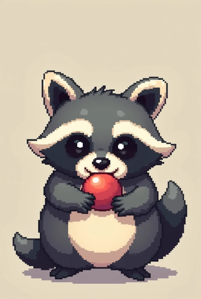 Pixel 8 bit racoon Candy - SeaArt AI