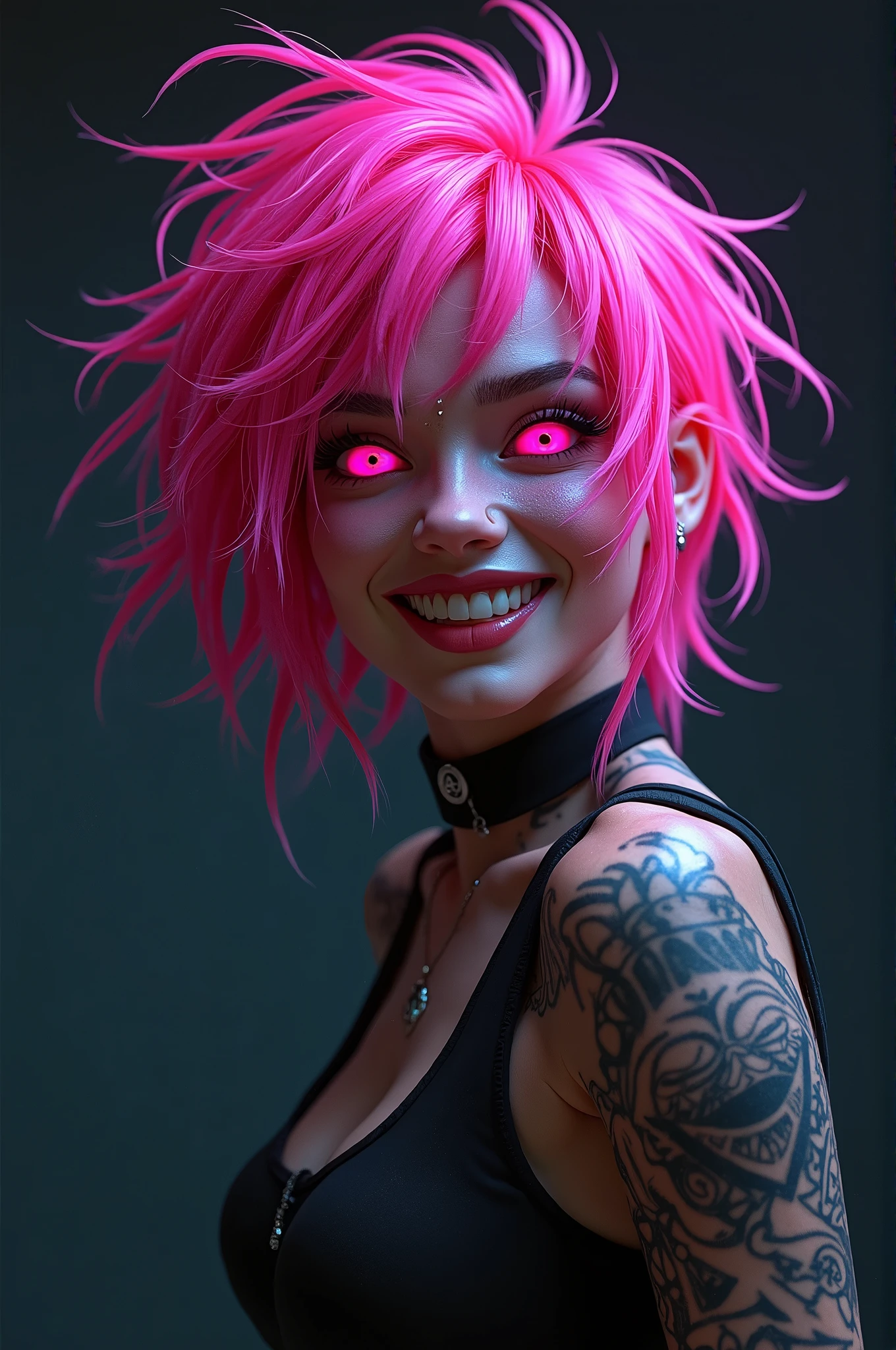 Make the pink zombie girl fortnite skin with lots of details