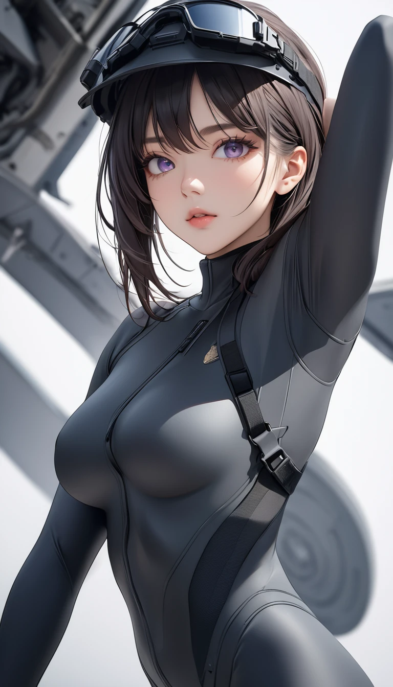1girl,solo focus , bodysuit, glove,gigantic breasts,