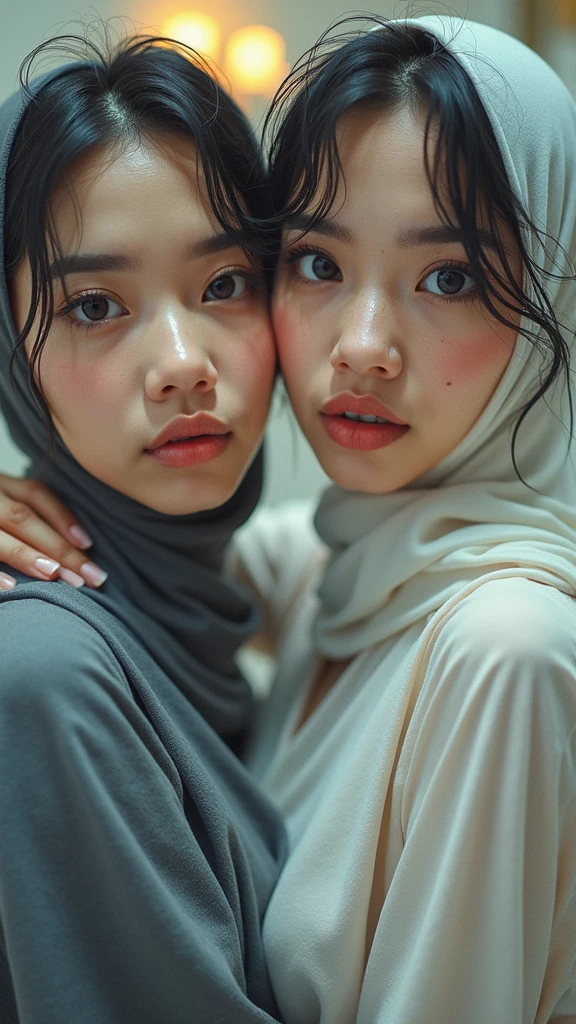 STABLE DIFFUSION 2.1 REALISTIC PHOTOREAL HIJAB, ((Close-up: 1.5)), (((IU))), (((cute feelings Loved))) Masterpiece, absurdres,award winning photo, extremely detailed, amazing, fine detail, (extremely detailed eyes:1.125) and face, by lee jeffries nikon d850 film stock photograph 4 kodak portra 400 camera f1.6 lens rich colors hyper realistic lifelike texture dramatic lighting unrealengine trending on artstation cinestill 800 tungsten, beautiful woman, ulzzang-6500, smiling seductively, excited,