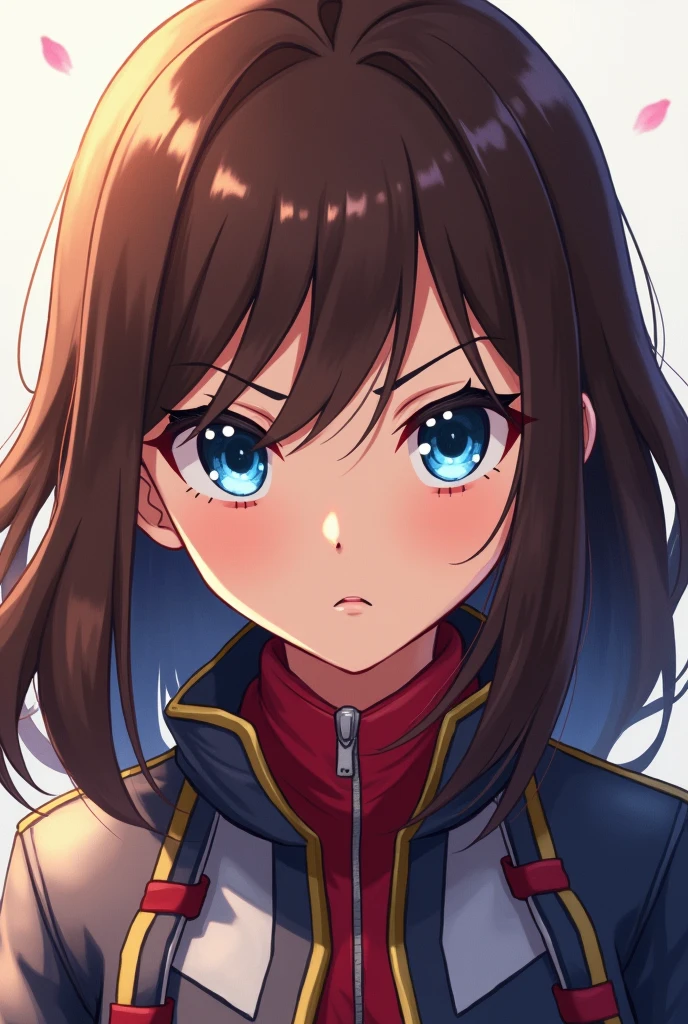 ((8k resolution))、((highest quality))、((masterpiece))、((Very detailed))((((dramatic))), (Anatomically correct)、The depth of the object to write、Looking at the camera、(high school girl、uniform、Short Bob、Brown Hair)、front、(theme、whole body:1.1), White Background