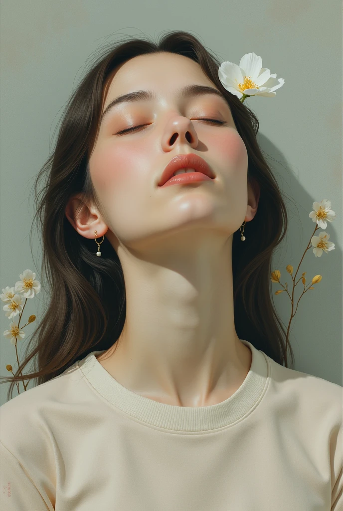 There's a woman with a big dill in her mouth., Ayaka, Shrine maiden, lower angle, Biting your lip, Iida is rare, fleshy creature above her mouth, lick, Japanese, Wide Full Shot, Ayami, Tight Shot, sweet, Throbbing, yucky, Shot from below, cherry blossoms, Asian, Complex!!, slide show, Face shot