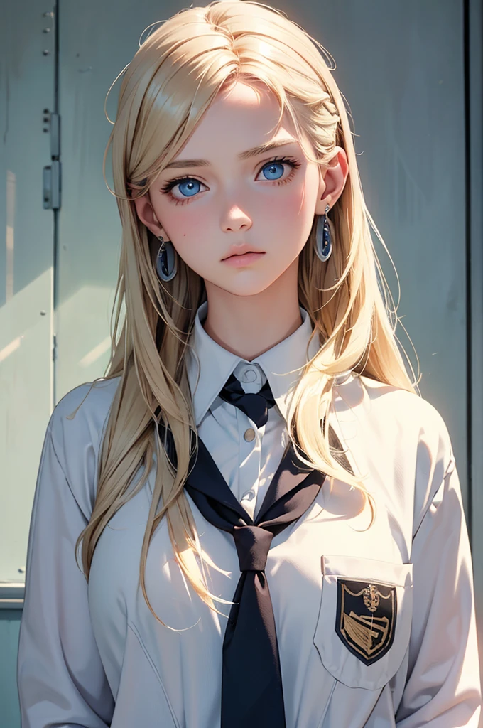 1girl, blonde hair, school uniform, sitting on a bench, waiting for the bus, bus station, city background, perfect eyes, perfect hands, ultra high res, cinematic angle, professional lighting, best quality, masterpiece, sidelighting, sharp, perfect focus, bokeh, photorealistic, (finely detailed beautiful eyes: 1.3), realistic, (3d face:1.1), (lustrous skin:1.5), (ultra high res intricate face details), (face skin pores:1.3), ultra high res cloth texture, 8k eye details, 8k pupils,