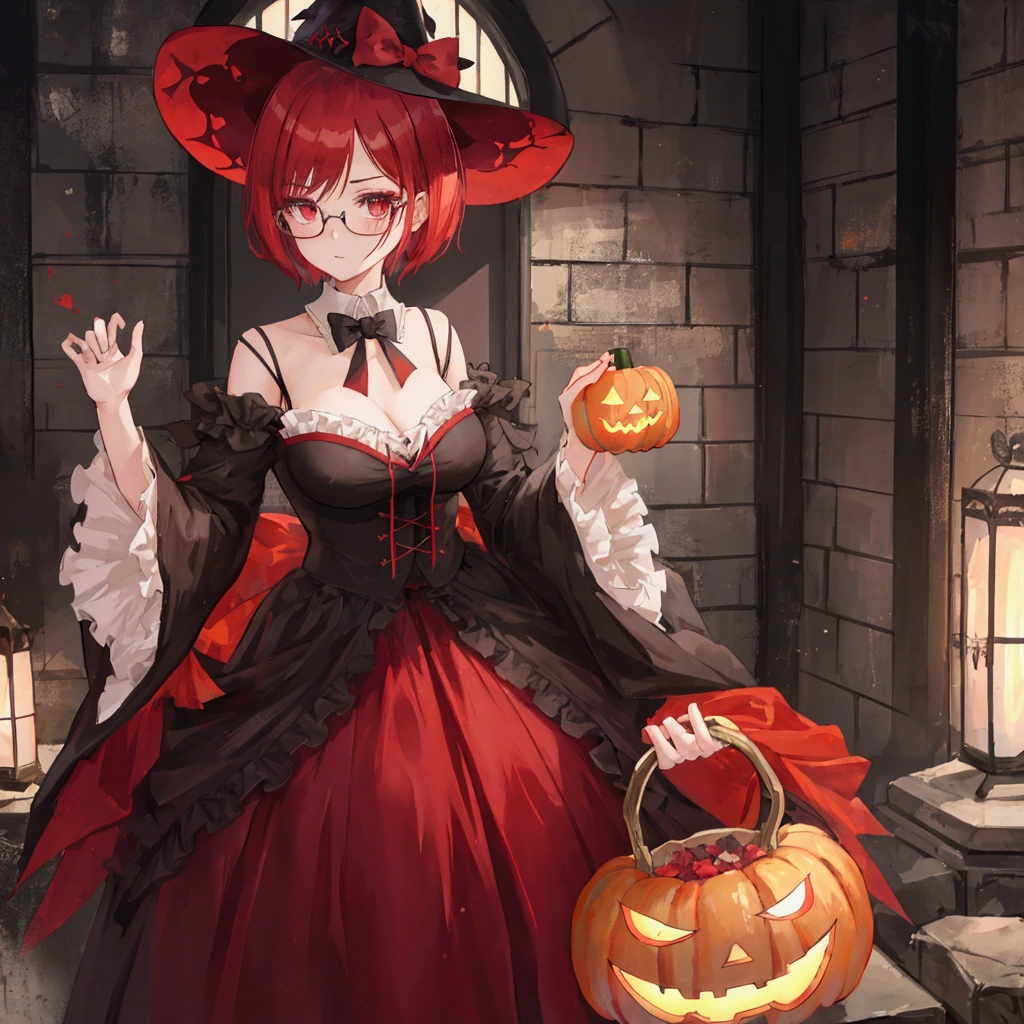 (Best Quality, 8K, Oil Painting, masutepiece:1.2), Ultra-detailed, (Realistic, Photorealistic:1.37), (((FULL BODYSHOT)))、Vibrant colors, (((Halloween Party)))、(((Witch Cosplay)))、(((In earnest)))、(((I have my mouth wide open)))、Studio Lighting, (((red hairs)))、(((Shoulder-length bob hair)))、((( White background))), (((Make a surprised face)))、(((Red hair)))、(((bobhair)))、(((In front of a white wall)))、(((raise right hand)))、(((There is a margin at the top)))、(((Kiva grows)))、(((Blood is dripping from the mouth)))
