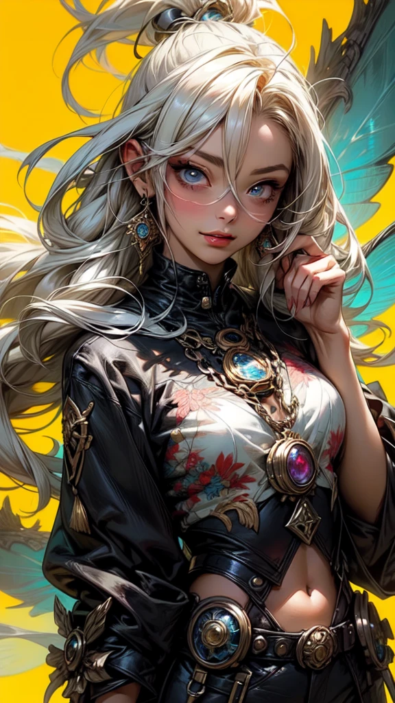 anime girl with white hair and black clothes posing naked, extremely detailed artgerm, detailed digital anime art, artgerm on artstation pixiv, guweiz on pixiv artstation, guweiz on artstation pixiv, fanart best artstation, :: rossdraws, trending on artstation pixiv, rossdraws 2. 5