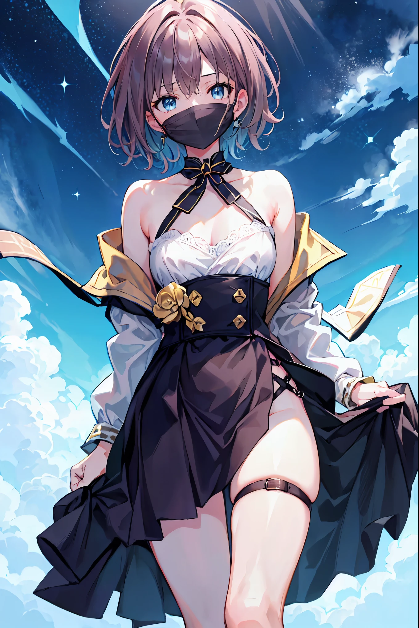 (((1girl))), ((best quality)), ((masterpiece)), ((ultra-detailed)), (illustration), (detailed light), (an extremely delicate and beautiful), (beautiful detailed eyes), (sunlight), ((extremely light)),  ((extremely clothes)), (((hyper detail))),(((((front lighting))))),(((((front light))))),

((((quite adorable magical dress with brief skirt and robe and Sister's Hat)))),
, ((((Expert Sister)))), 

(((curly manish bob))), ((((light brown hair)))), (((short hair))),
(((clear pink eyes))), 

((((whole body)))), aged 5 to 8, ((((())))), (((((quite adorable young girl))))),
(((condescending expression))), (mischievous smile with sexual satisfaction),  (((extra adorable))), (((extra slender shape))), 
(((extremely beautiful detailed face))),

((elegant magic gloves)),
((elegant magic boots)), 
(((bravely and dynamically curing companions with a Magic of Curing Light balls))), ((Dutch angle)), (magical panties), 
(((()))),
(((extremely thin thighagical stockings)))
