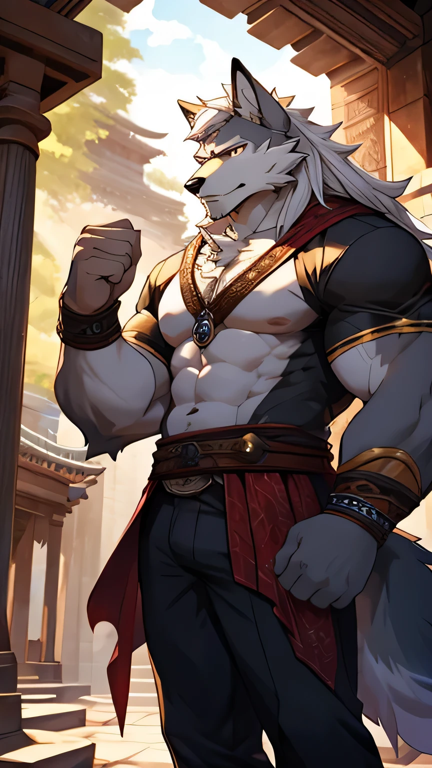 Masterpiece, solo, male, white Dragon, golden Eyes, golden horn, white Medium Hair, white body, slender muscular body, Handsome, Good Looking, boxer with a big bulge, Cool Pose. besroom Background