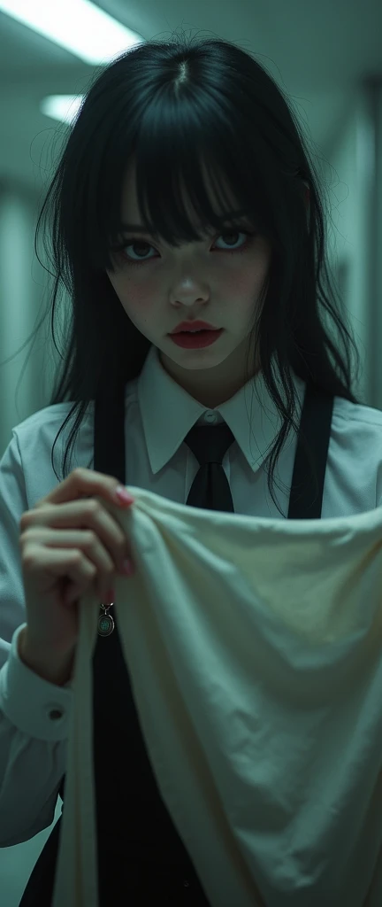 (​masterpiece、top-quality、hight resolution、high detal、original:1.2)、10years old girl、thin、thin、random hairstyle、random facial expression、dark gray collar、Dark gray bow tie on hair、a smile、without makeup、(realisticlying:1.4)、Men's toilet in Japan、((facial cum shot:1.3))、((Group Bukkake:1.3))、virgin、((gang-rape:1.3))、A dark-haired、((Clothes torn:1.3))、Armpit hairy