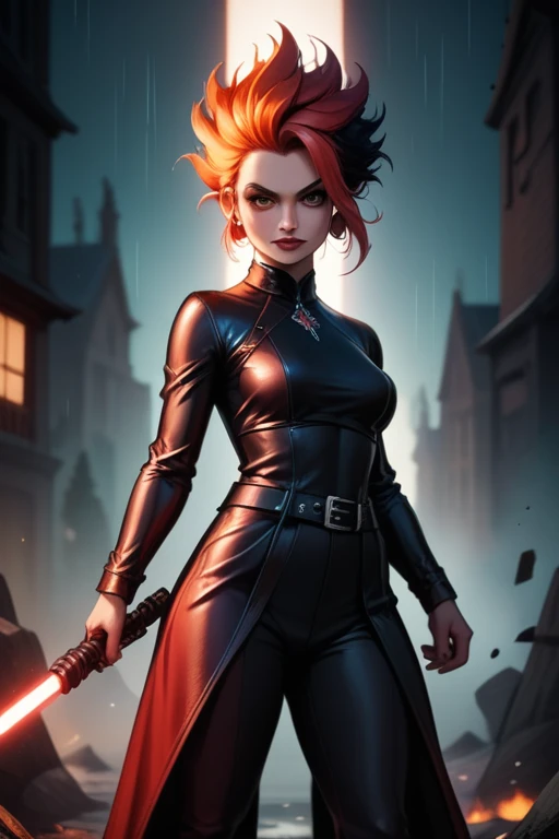 (dark shot: 1.1), epic realistic, Harley Quinn in the dark with glowing red eyes and glowing cape, soft cinematic light, Adobe Lightroom, darkroom, HDR, intricate, highly detailed, (depth of field: 1.4), hyper-detail (artstation: 1.4), cinematic, warm light, dramatic light (complex details: 1.1)