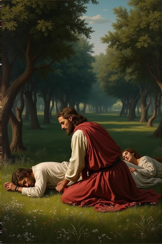 poignant scene where Chetak, exhausted and wounded, finally collapses after saving Maharana Pratap. The background shows a quiet, isolated spot near the riverbank, with Maharana Pratap kneeling beside his fallen companion.