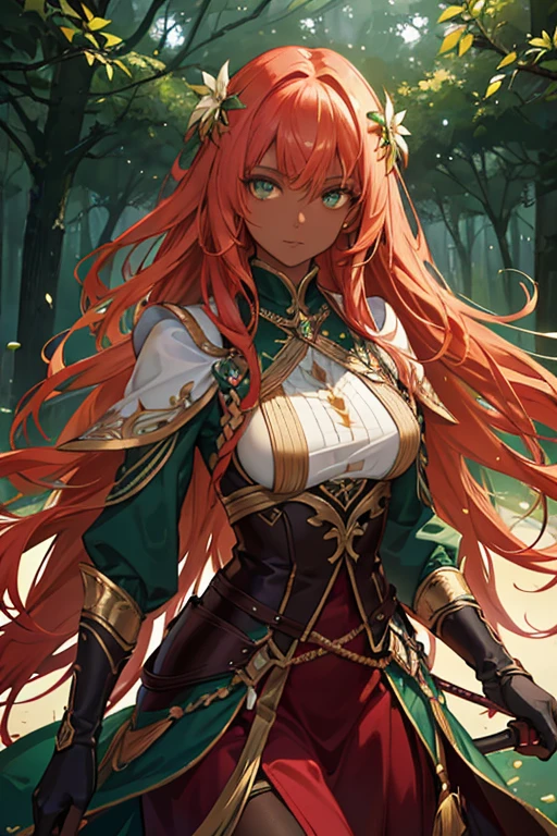 1girl,woman,druid, green robe,(magic staff:1.1),extremely detailed,holding weapon(masterpiece, best quality:1.2)<lora:adventurers_v1:1>