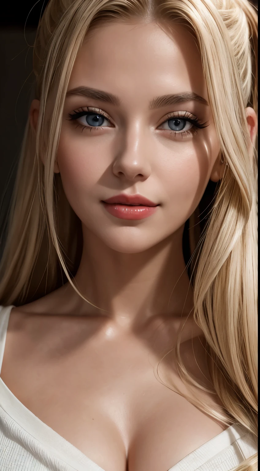 ((Highest quality, 8k, masterpiece: 1.3)), whole body, Clear Focus: 1.2, Outstanding beauty: 1.4, Slim Abs: 1.2, ((blonde, big: 1.2)), Black tank top, Highly detailed face and skin texture, Detailed eyes, double eyelid