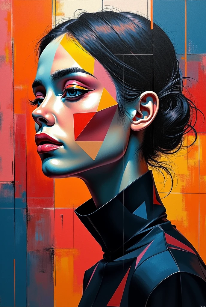 warm colors, cubism, emphasis, easy 