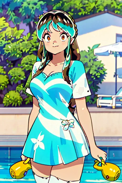 1 female, ONE PIECE STYLE, small dog girl, realistic lips oversized white t-shirt going all the way to the thighs, arms crossed propping up breast, hourglass figure, cat ears, in an apartment, sigh, light brown hair, purple eyes, laughing, best quality