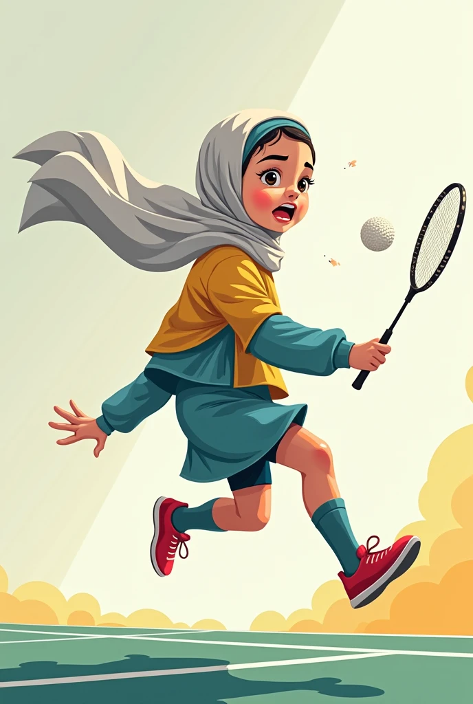 Malaysia girl a realistic masterpiece. Human . 1girl wearing a hijab, detailed beautiful face, Hijab Muslim. Wear long sleeve moder design white pink stripe white, minimalist flower on shirt. . Wear pink white.small Safety Pink google spectacle top of the head rubber band. Age 15 year old. Jump on and have a super strong power. One hand lifting the 50kg dumbbell. Bokeh background. At the garden. , detailed lips, long eyelashes. Hero, modest expression, delicate facial features, natural skin tones, hijab covering head and neck, detailed folds and textures of hijab, natural lighting, high quality, photorealistic, 8k, best quality. Malaysia girl. Mira filzah Punh the small robot. Everywhere. Anger face open mouth. 