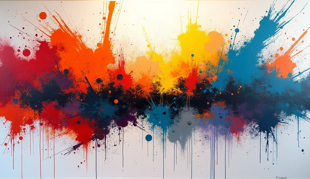 Colorful brush strokes background, paint