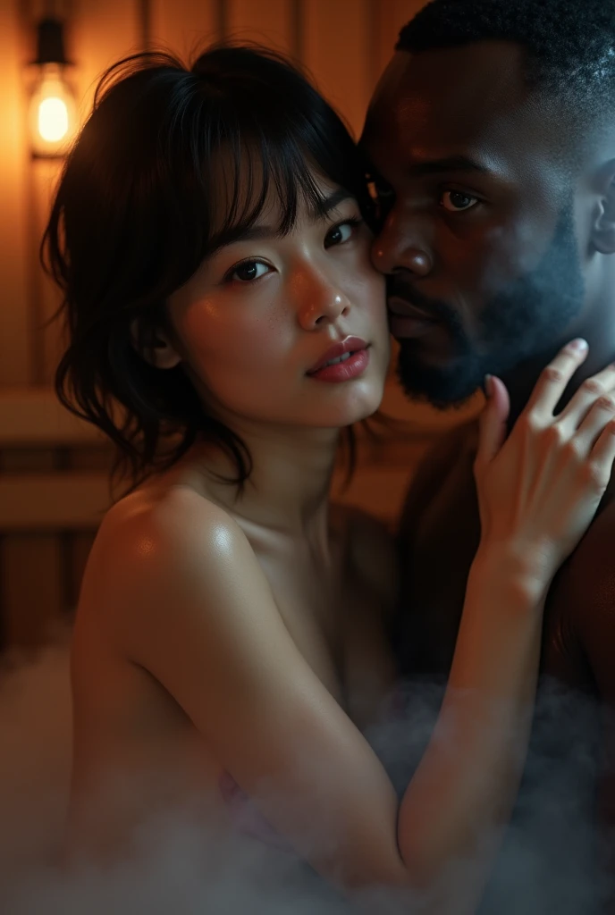 17 years old girl((wearing towel))gf with black man bf