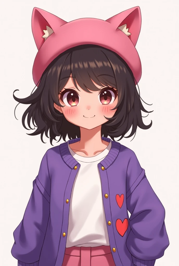 Shoulder sweater, Curly shorthair, hair scrunchie, Twin-tailed, kawaii pose、Eat mochi、A face and pose that expresses deliciousness