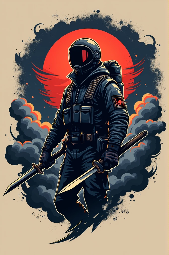 An astronaut, war, terror, dark, cinematic, T Shirt Design, TShirtDesignAF,  <lora:TShirtDesignRedmond2.1V-FreedomRedmond-TShirtDesign-TShirtDesignAF:1>