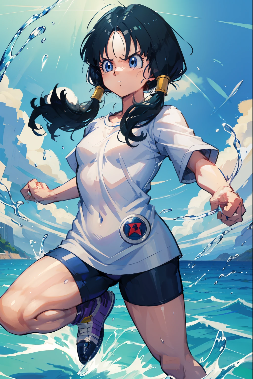 cool pose, Yushui, water balls , Very large breasts, big nipples
