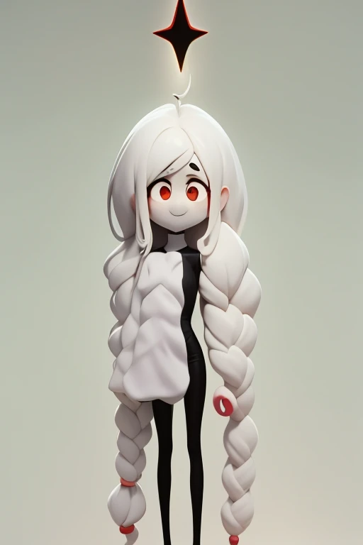 　Primary school students　young　small　height: 130cm　Standing picture Simple design　The dress is a one-piece　camisole　No sleeve　Sleeveless　Long Hair　Long black hair　Hair is black　Red eyes　Shoulder-baring ahoge　Kokeshi
