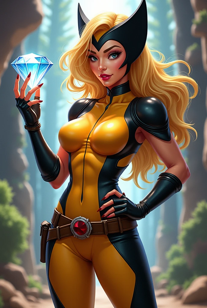 Personagem mulher ninja com marcas de guerras Imagem de desenho animado de uma mulher .cartoon style illustration, estilo de arte dos desenhos animados, estilo de arte dos desenhos animados, digital illustration style, design de personagens altamente detalhado, arte digital detalhada coragem, Forest fan art, Design de personagens de retrato, beautiful digital illustration, retrato de alta qualidade, Arte em quadrinhos, mulher jovem cabelo com transas lindas . Beautiful lined eyes Medium large bust and wonderful sexy clothes. image expression of sexual desire from waist to head illustration Jennifer Connelly and Salma haiek 