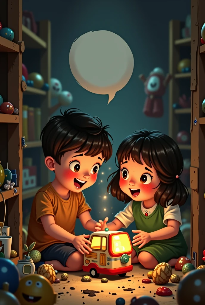 Kids playing with mobile phones