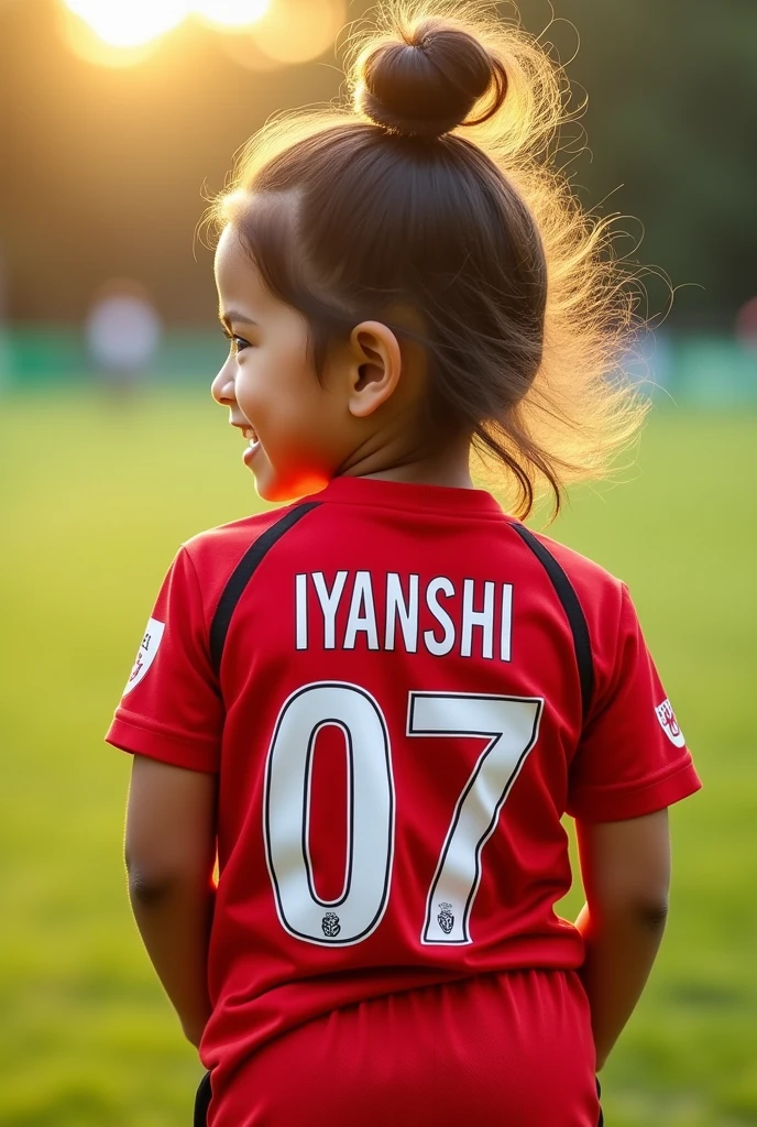 RAW UHD portrait photo of 3--old th high level of detail (staring into camera), SLR lightning, ultra quality, re sharpness, fujifilm XT3, bokeh (dimly lit), complex eyes details, little girl sitting on aon the sport arena, chinese girl, young asian girl, cute young girl, young girl, she has a distant expression, cute little girl, young adorable koace, young child, young cute wan asian fa a polite pink sport suit with long pants, pretty face sharp chine, she has a cute face, china blue eyes, shot from backside