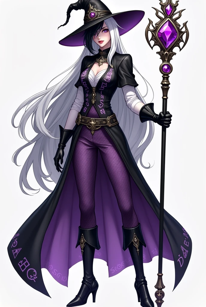 Appearance
Gender: Female
Age: Mature
Race: Drow (elf with dark skin and white hair)
Height: Full-body
Skin: Gray
Skin: Gray
Background: Plain Gray
Eyes: Purple
Attire: Bikini, revealing abdominal muscles
Accessories: Large earrings, ragged rags, chain necklace