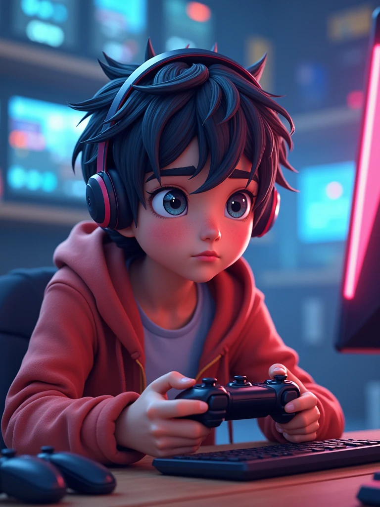 gamer boy free Fire Logo
