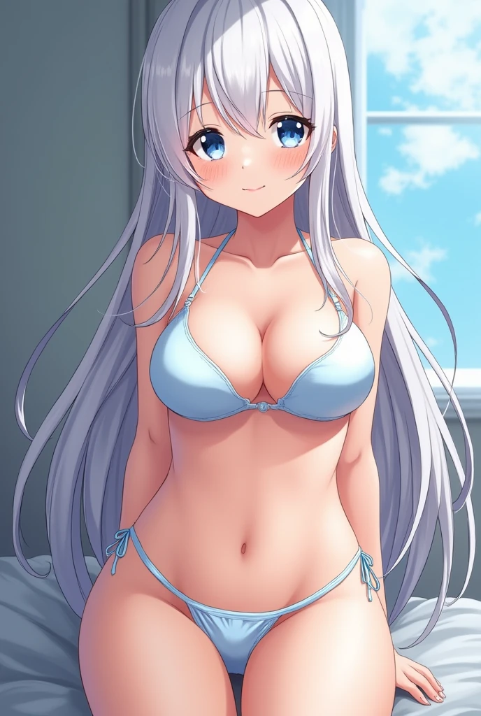 ((masterpiece)), ((best quality)), (ultra-detailed), anime style, bath, a cute girl, 1girl, solo, nude00, ((beautiful eyes)), smile, ((open chest)), ((cute nipples)),