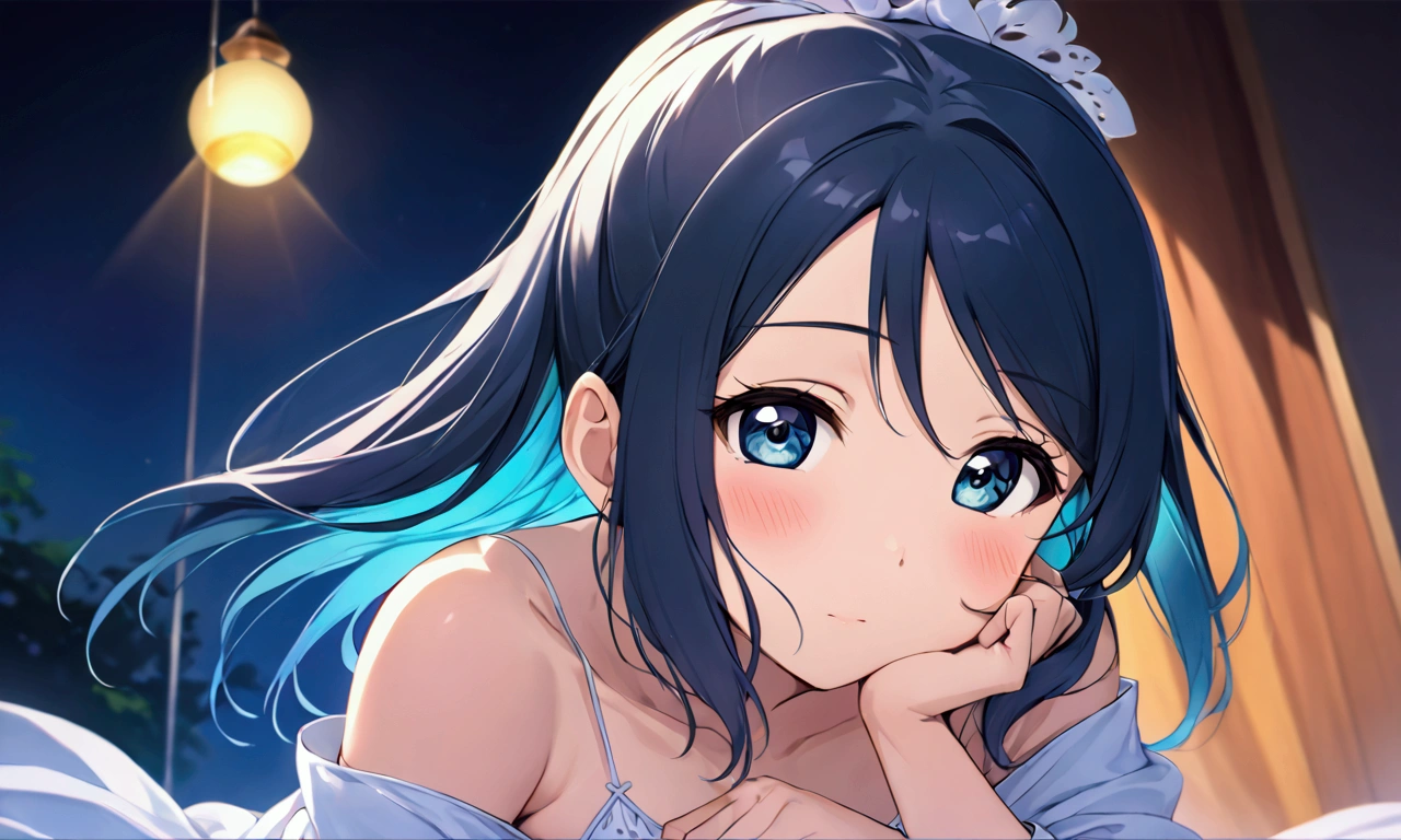 Love Live adult Kanan Matsuura, masterpiece, highest quality, figured, solo, transformed