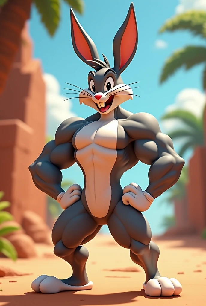 Jackson Wells the brown anthro male dog, white underwear, shirtless, left robotic hand, tiny toons style, full body view