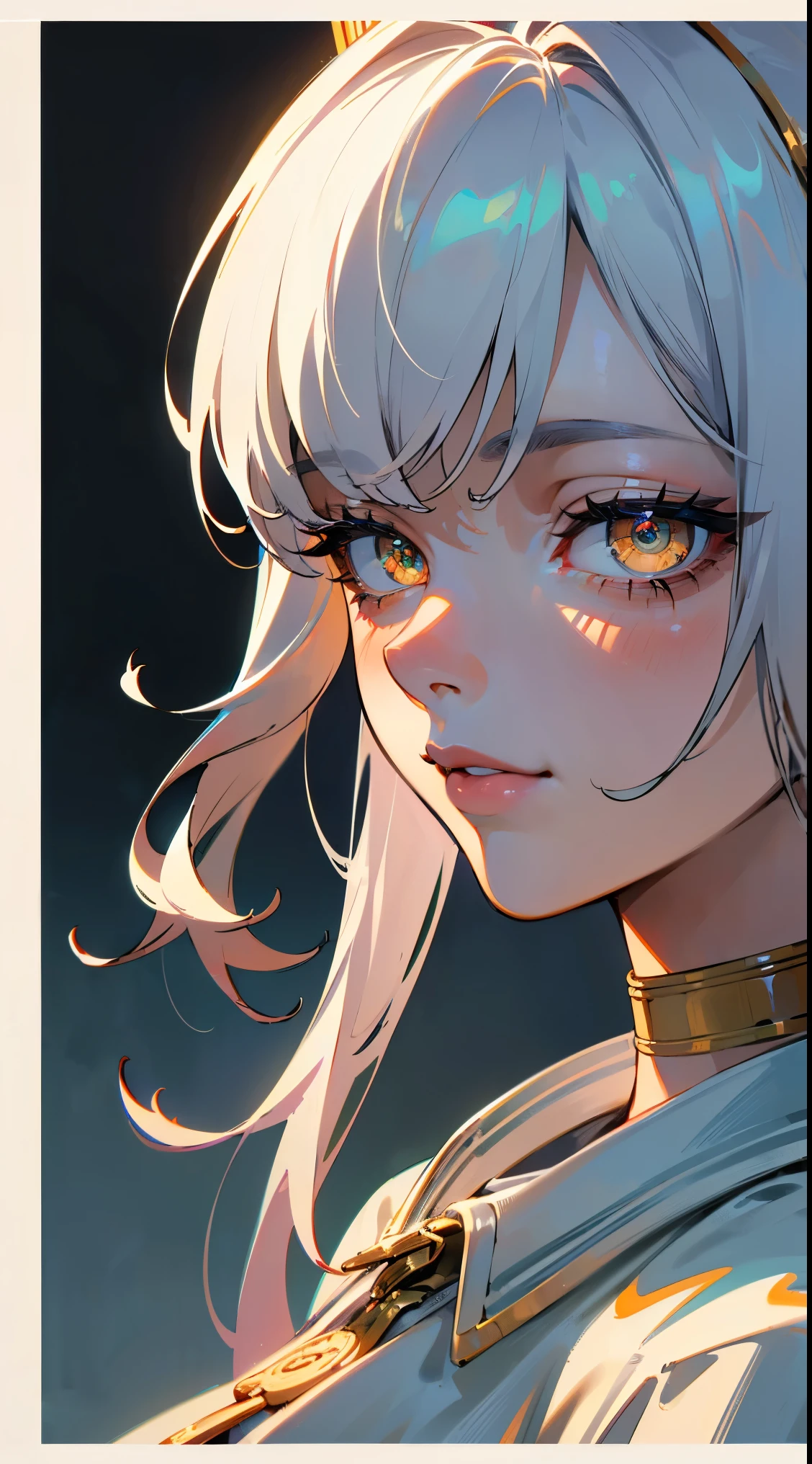 (geometric:1.1), ((1girl, amazing, cute girl,solo)), (Masterpiece, Best quality, Beautiful and aesthetic:1.2),((Ultra-high resolution, Golden ratio)), (Physically-based rendering), Sharp focus, (((high detail skin))), Intricately detailed clothing, Delicate pupils, Danfeng Eye,((((detailed hair, long hair)))), Slender, (masterpiece side lighting),(The sheen),(beautiful hair, beautiful eyes,((extremely_Detailed_eyes_and_face)), (Dynamic configuration: 1.2), dynamic pose, (Photorealistic), Ultra-precise depiction, Ultra-detailed depiction, Perfect Anatomy, Eyeliner, nsfw, (cinematic lighting), detailed eyes, best quality, (intricate details), (illustration:1. 1), (beautiful face:1.2), superb, 8k wallpaper, extremely detailed, intricate, sharp eyes, choker, light smile, (symmetry eyes), (perfect symmetrical body), sports well, white jacket, short shirt.