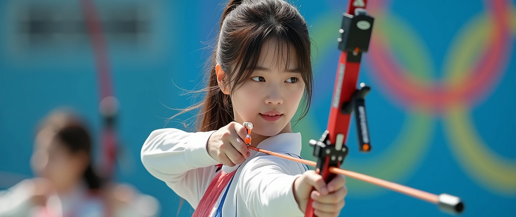 Archery athletes are doing well on the Olympic stage.。